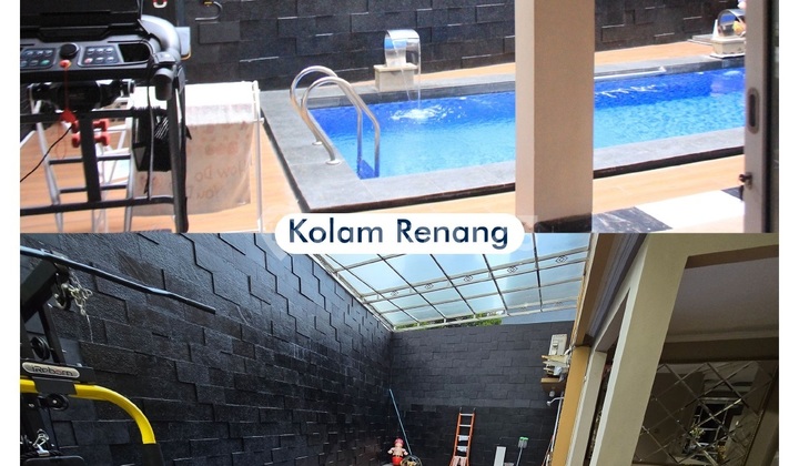 rumah kota wisata 2 lantai megah kolam renang bagus lt 404 lb 600