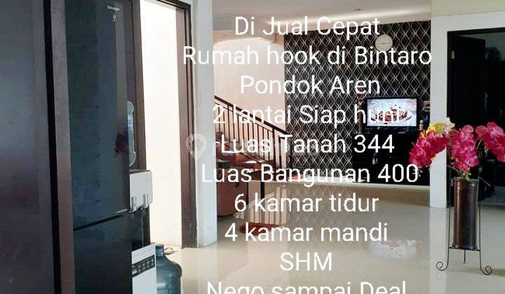 Di Jual Rumah Hook Depan Komplek Pinggir jalan Raya Lokasi Strategis Bebas Banjir Harga Nego Sampai Deal Rumah 2