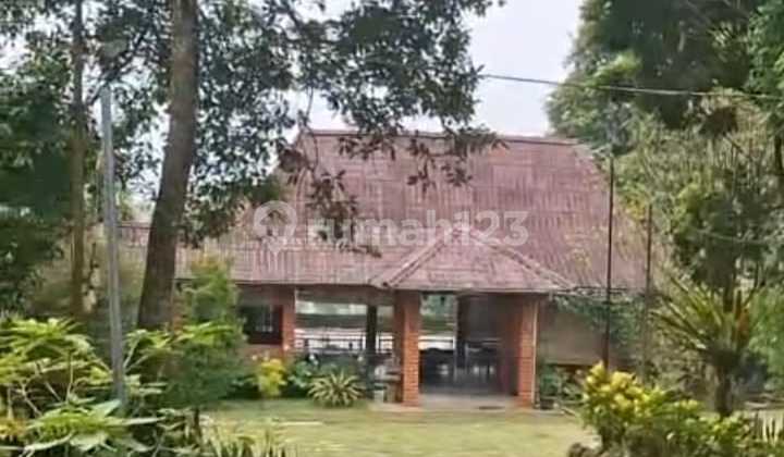 Tanah + Bangunan 9.200 m2 di Cijeruk, Bogor - Ada aliran sungai!