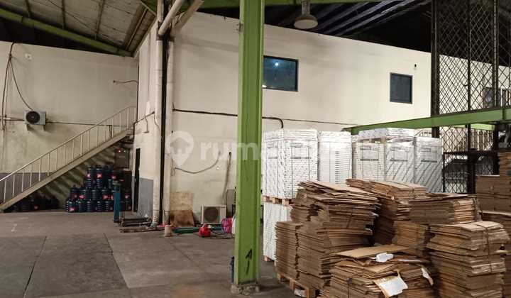 Tanah & Bangunan Ex Pabrik di Bekasi -Bisa Masuk Container