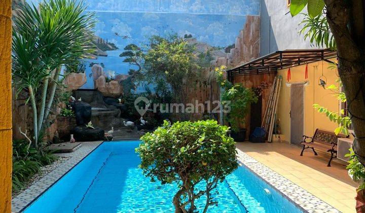 Jual rumah ada kolam renang 3 lantai sunter agung bagus dan rapi 1