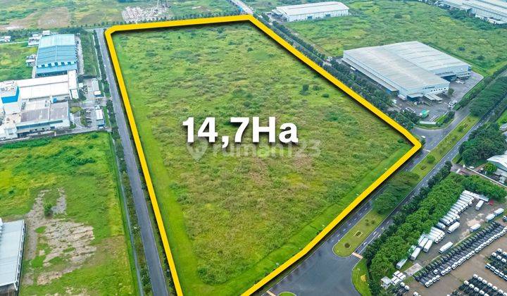 2,65 Juta Per Meter Nego, Luas 14,7 Ha, Dalam Kawasan Industri, Tanah Di Karawang 1