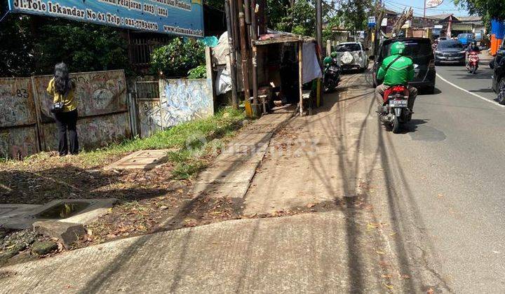  Tanah Di Tole Iskandar Depok Jalan Raya Dibawah Njop Bagus