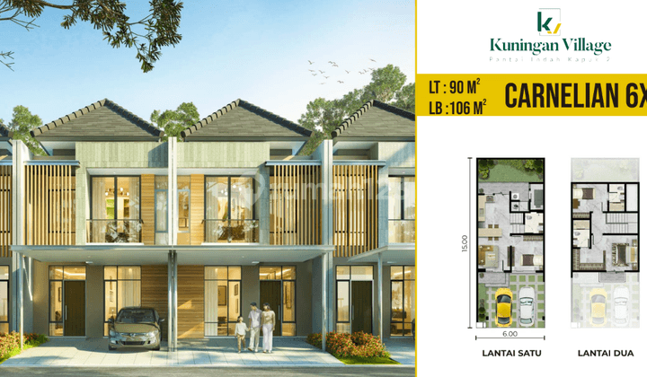 Dijual Rumah Bagus 2 Lantai Cluster Kuningan Village 1