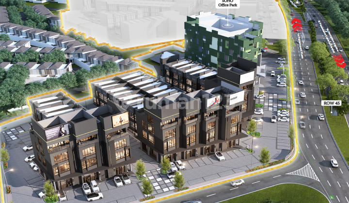 Ruko Maxim Square 3 lantai di Gading Serpong