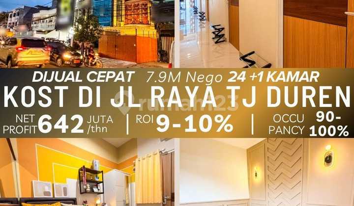 4-Storey Boarding House (Full Occupancy) on Jalan Tanjung Duren Raya, West Jakarta 1