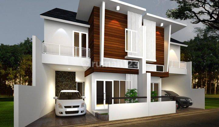 Rumah 2 Lantai Design Modern Free Biaya² Dekat TMII Di Lubang Buaya 1