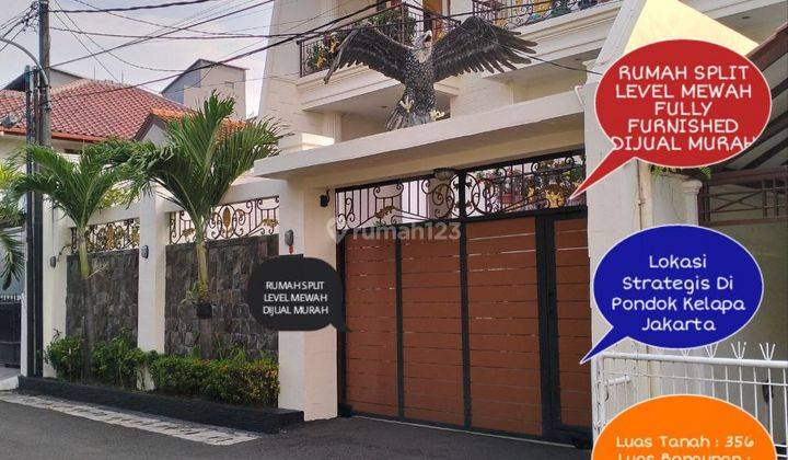 Rumah Mewah Full Furnished di Curug Pondok Kelapa Jakarta Timur 1