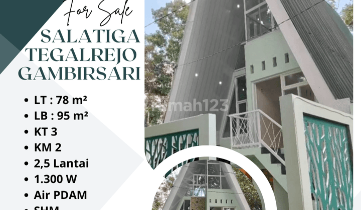 Dijual Rumah 2,5 Lt Gambirsari Tegalrejo Salatiga 1