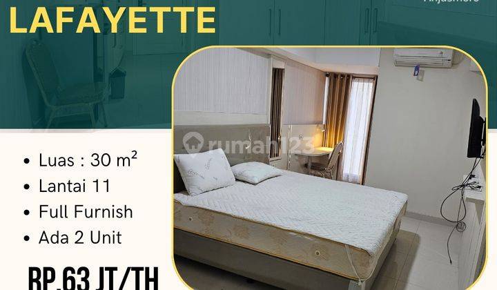 DISEWAKAN APARTEMEN LAFAYETTE TYPE STUDIO LANTAI 11 1