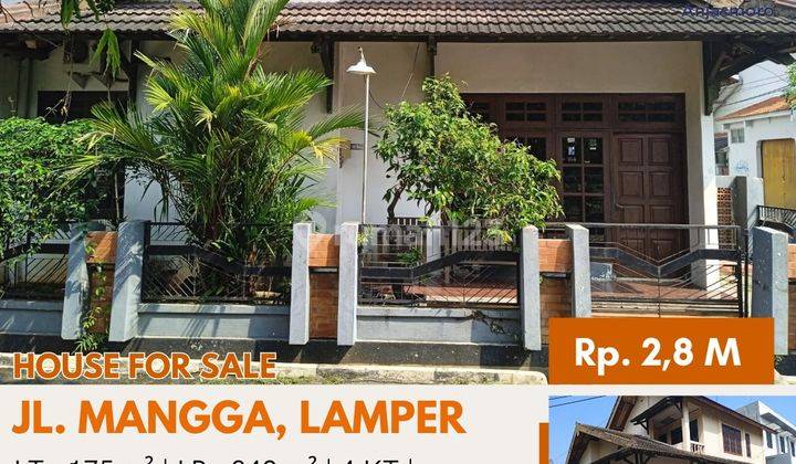 Dijual Rumah 2 Lt Tengah Kota Jl Mangga Lamper Semarang Selatan 1