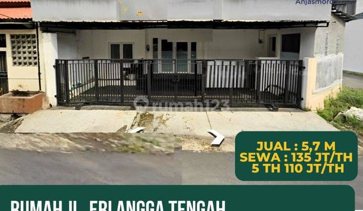 Disewakan Rumah Tengah Kota Jl Erlangga Tengah Semarang Selatan 1