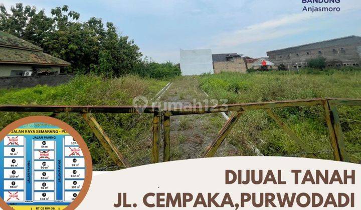 Dijual Tanah Ada 14 Kavling SHM Jl Cempaka Grobogan Purwodadi 1