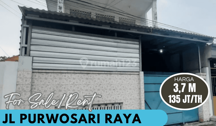 Dijual Rumah 3 Lantai Jl Purwosari Raya Semarang Timur  1