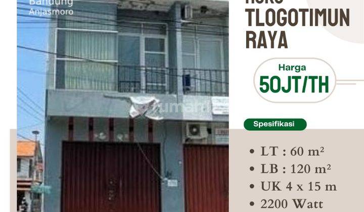 Disewakan Ruko 2 Lt Jl Tlogo Timun Raya Pedurungan Semarang 1