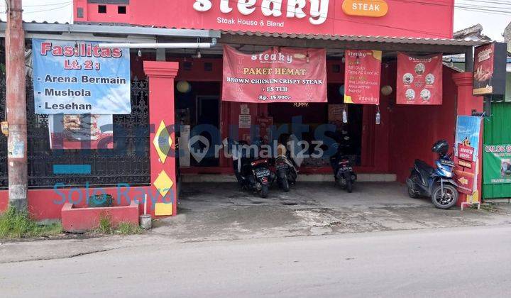 Bangunan restoran steak + rumah tinggal beserta usaha steak nya 1