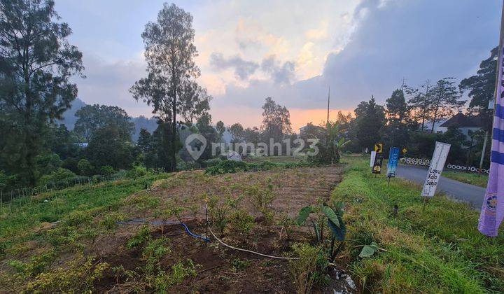 Tanah dengan pemandangan Gunung Lawu di pinggir jalan raya Blumbang 2