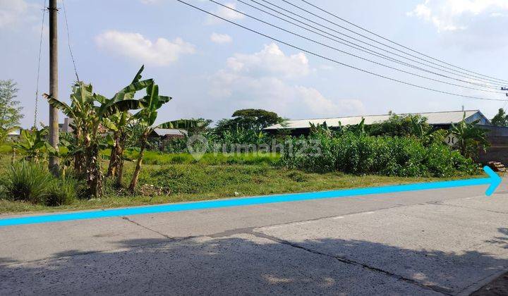 Tanah kering strategis pinggir jalan cocok utk gudang & perumahan cluster 1