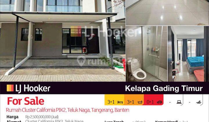 Rumah Cluster California Pik2, Teluk Naga, Tangerang, Banten 2