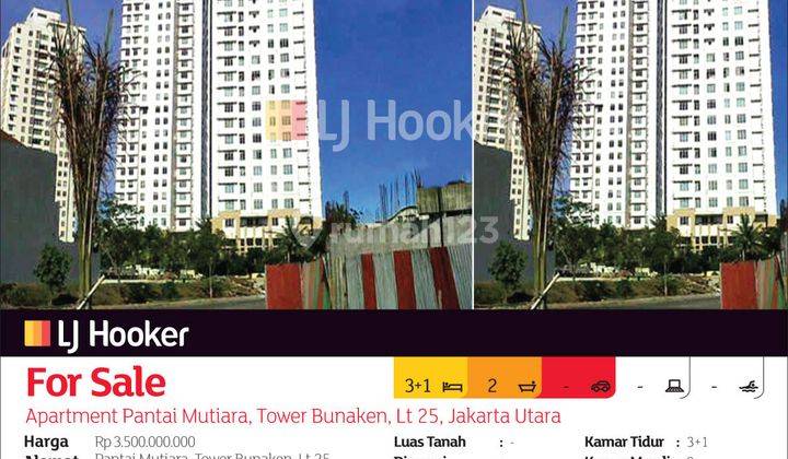 Apartemen Pantai Mutiara, Tower Bunaken, Lt 25, Pluit, Jakarta Utara 2