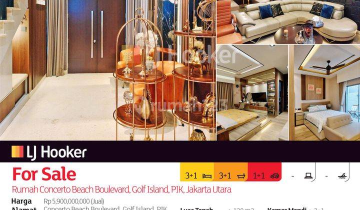 Rumah Concerto Beach Boulevard, Golf Island, Pik, Jakarta Utara 2