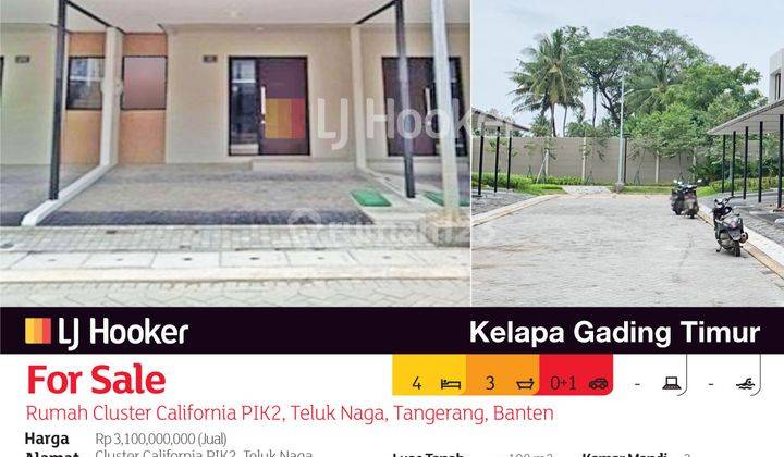 Rumah Cluster California Pik2, Teluk Naga, Tangerang, Banten 2