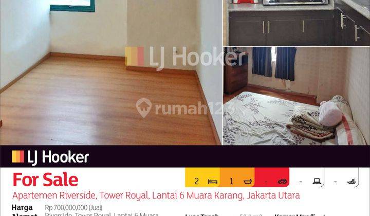 Apartemen Riverside, Tower Royal, Lantai 6 Muara Karang, Jakarta Utara 2