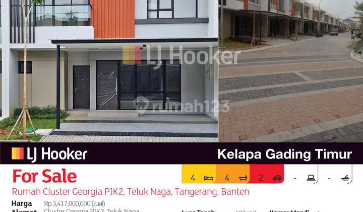 Rumah Cluster Georgia Pik2, Teluk Naga, Tangerang, Banten 2