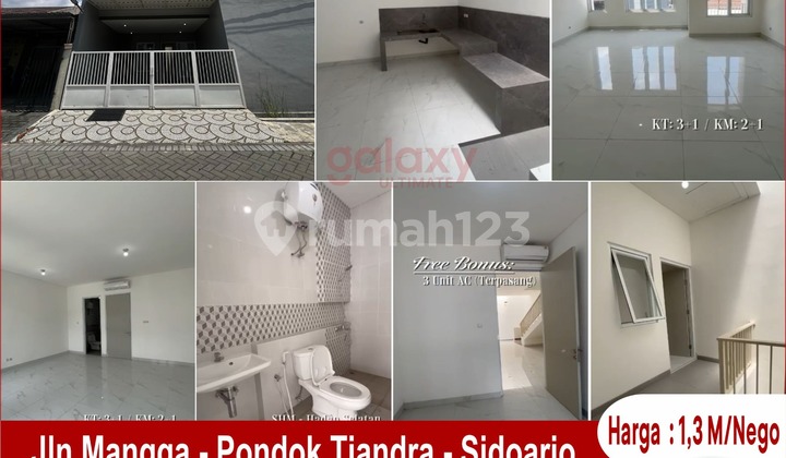 Rumah Baru 2 Lantai di Pondok Tjandra Sidoarjo