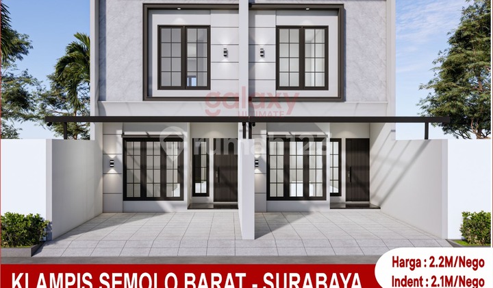 Rumah Baru Daerah Klampis Semolo Barat Surabaya