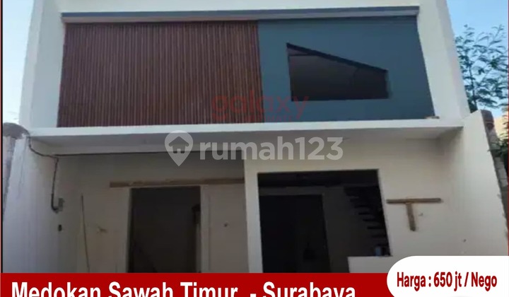 Rumah Baru 1 Lantai Di Medokan Sawah Timur Surabaya