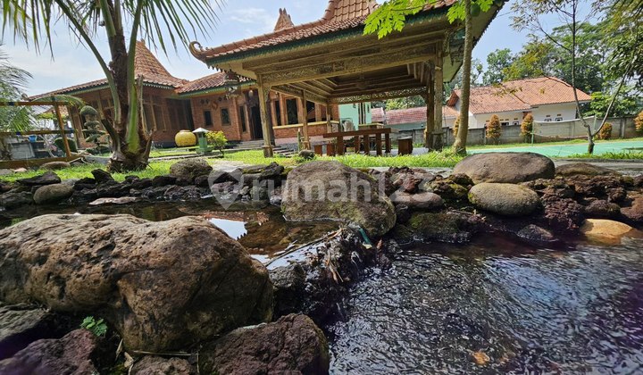 Javanese Style Villa House (Java Model) With A Spacious Garden In Purwakarta