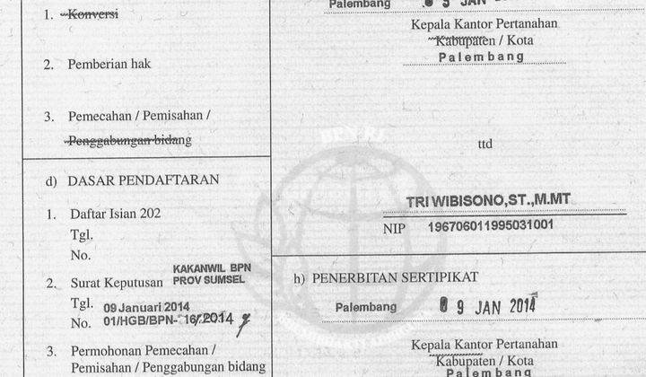 Dijual tanah bersebelahan dengan Air port Sultan Mahmud Badarudin II Palembang 5