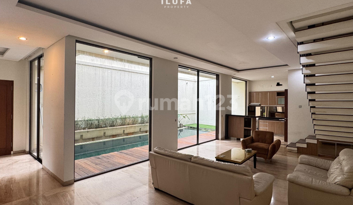 For Rent Fully Furnished 3BR Townhouse in Kemang Area 2