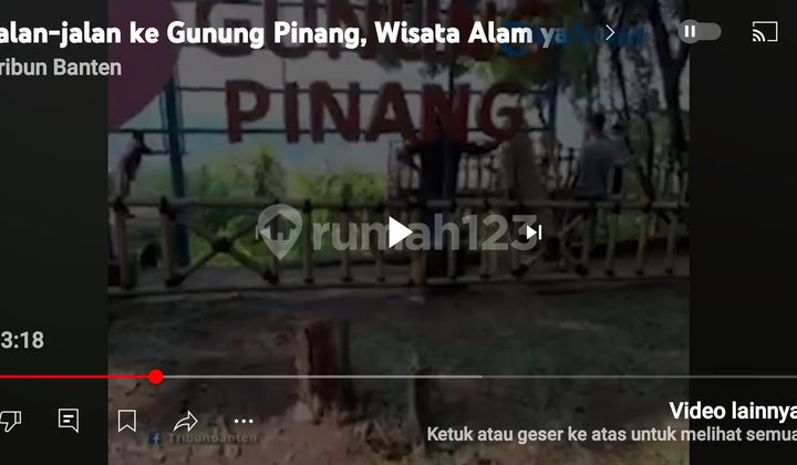 Tanah murah di Jl.raya serang 
Gunung pindang area wisata SHM