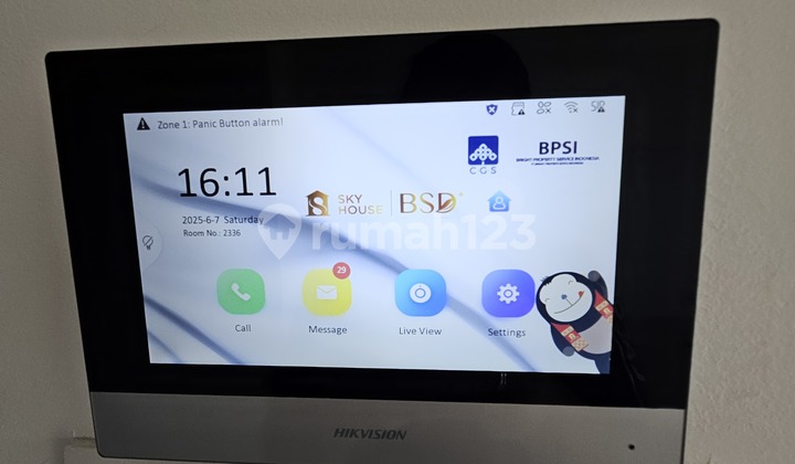 Disewakan Studio Semifurnish Apartemen Skyhouse Bsd 2