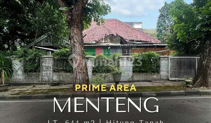 Tanah di Menteng SHM 644.0 M²