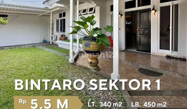 Rumah di BINTARO SEKTOR 1 2 Lantai SHM Bagus Timur 1