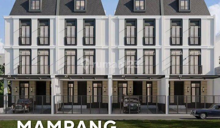 Rumah di MAMPANG 3 Lantai SHM Bagus 1