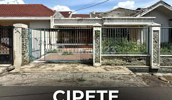 Bebas Banjir, Tanah, 1 Lantai, SHM, di Cipete,