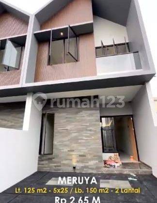 Dijual Rumah Kavling Dki Meruya Lt 5x25m2 Lokasi Jln Utma Bebas Banjir 1