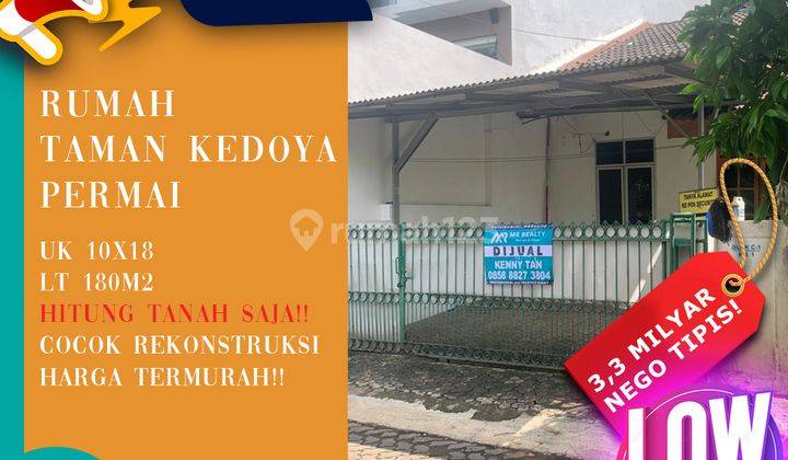 Dijual Rumah Jakbar Taman Kedoya Permai,murah,lok Strategis 1