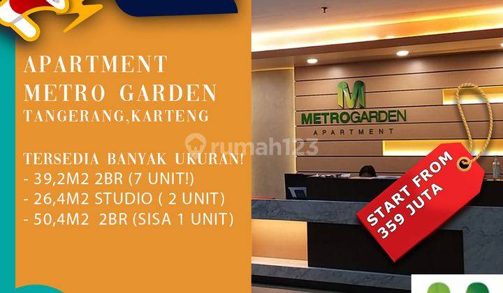 Dijual Apartemen Metro Garden Studio  1