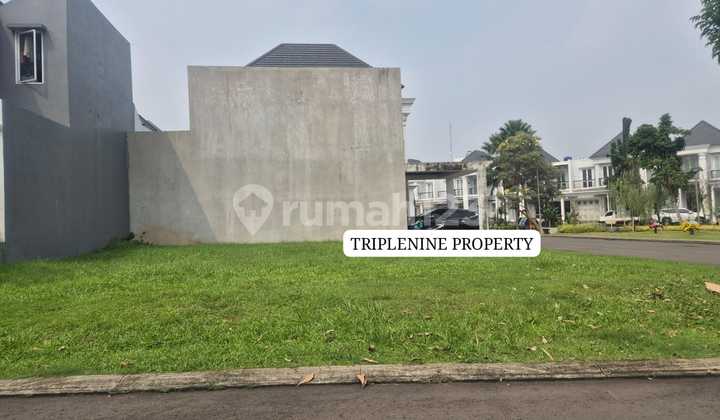 Tanah Kavling Hook Depan Danau Dalam Cluster Exclusif Siap Bangun