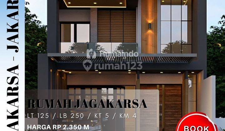 Dijual Rumah Modern Ada Rooftop di Kahfi 1 Jagakarsa Jakarta 1