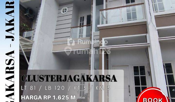 Dijual Rumah Cluster di Komplek Benda Jagakarsa Jakarta Selatan 1