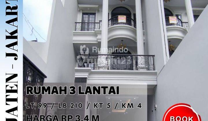 Rumah Mewah 3 Lantai di Pejaten Pasar Minggu Jakarta Selatan 1