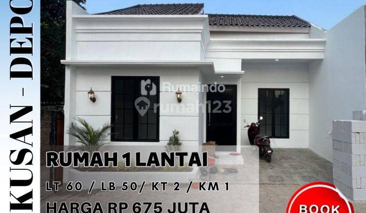 Rumah 1 Lantai Murah Cluster di Kukusan Beji Depok 1