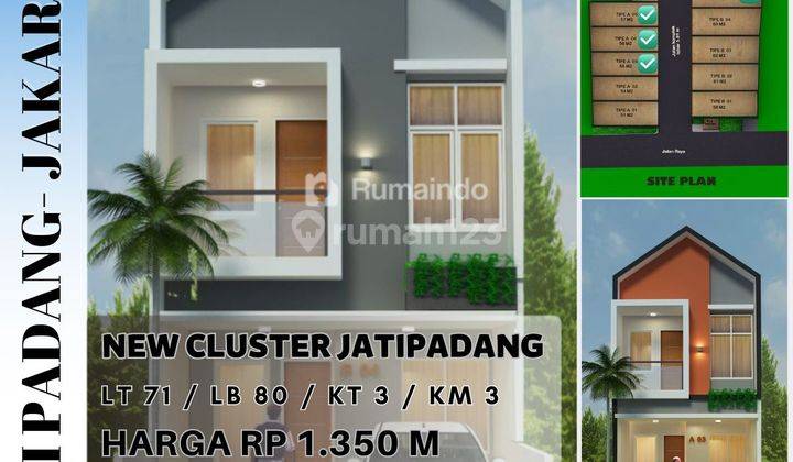 Rumah Cluster Termurah di Jatipadang Pejaten Pasar Minggu Jakarta 1