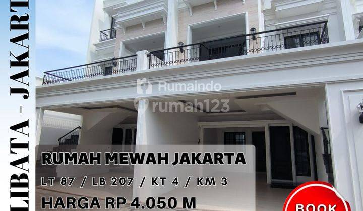 Rumah Mewah3 Lantai Di Kalibata Jakarta Selatan  1